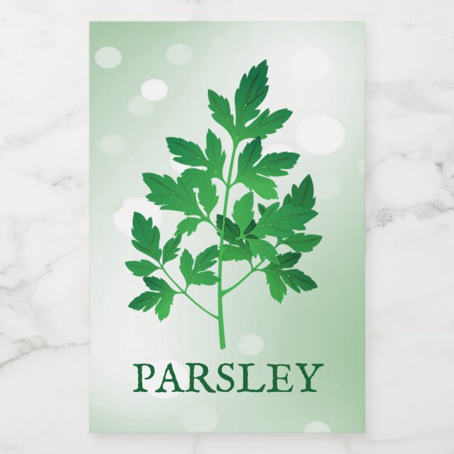Parsley-Kräuter-Label Lebensmitteletikett (Einzelnes Label)