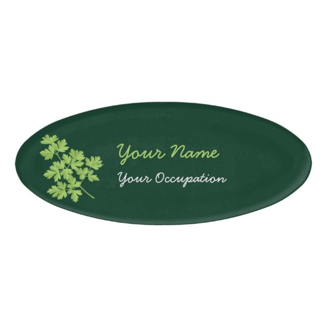 Parsley Oval Namenschild (Vorderseite)