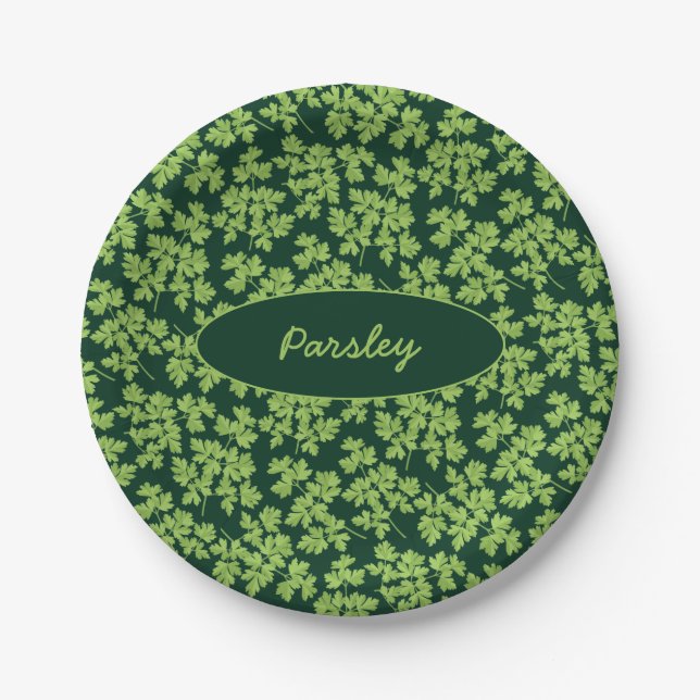 Parsley Pattern Pappteller (Vorderseite)