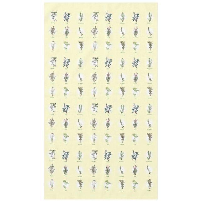 Parsley Sage Rosemary & Thyme Herbs Tischdecke (Vorderseite)