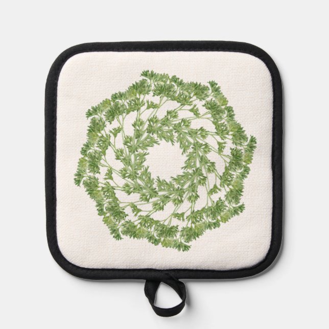 PARSLEY WREATH Pot Holder Topflappen (Vorderseite)
