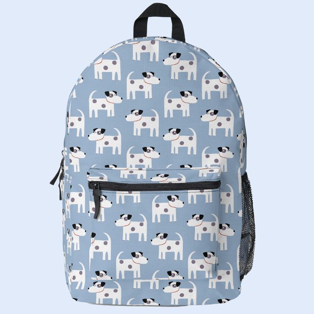 Parson Jack Russell Terrier Dog Bedruckter Rucksack (Parson Jack Russell Terrier dog blue backpack)