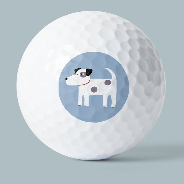 Parson Jack Russell Terrier Dog Golfball (Jack Russell Terrier dog golf ball)