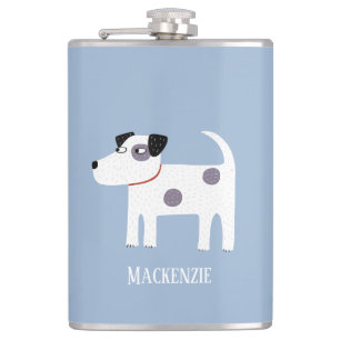 Parson Jack Russell Terrier Dog Personalisiert Flachmann