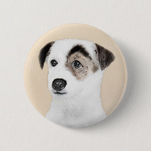 Parson Jack Russell Terrier Painting - Hunde Kunst Button