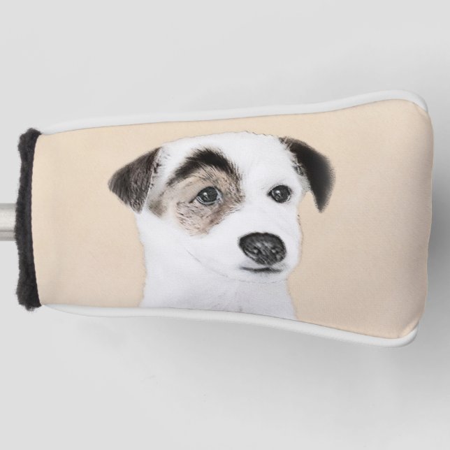 Parson Jack Russell Terrier Painting - Hunde Kunst Golf Headcover (Vorderseite)