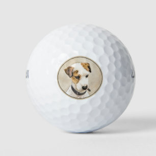 Parson Jack Russell Terrier Painting - Hunde Kunst Golfball