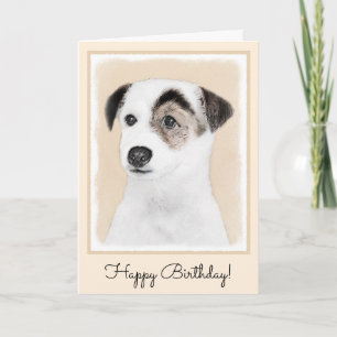 Parson Jack Russell Terrier Painting - Hunde Kunst Karte