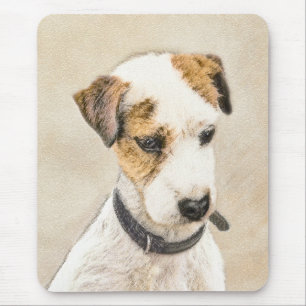 Parson Jack Russell Terrier Painting - Hunde Kunst Mousepad