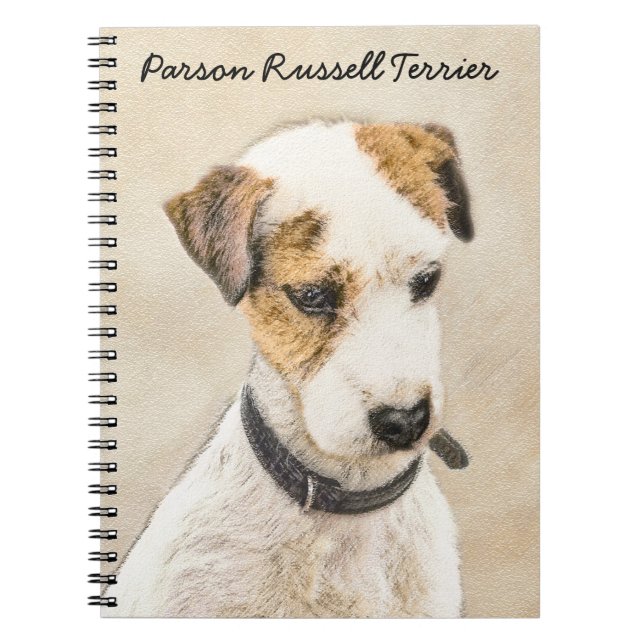 Parson Jack Russell Terrier Painting - Hunde Kunst Notizblock (Vorderseite)