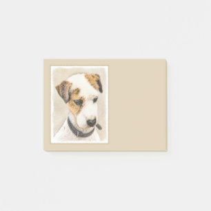 Parson Jack Russell Terrier Painting - Hunde Kunst Post-it Klebezettel