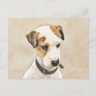 Parson Jack Russell Terrier Painting - Hunde Kunst Postkarte