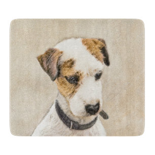 Parson Jack Russell Terrier Painting - Hunde Kunst Schneidebrett
