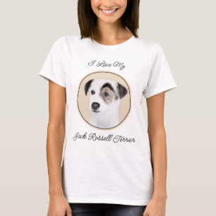 Parson Jack Russell Terrier Painting - Hunde Kunst T-Shirt