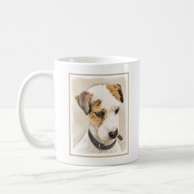 Parson Jack Russell Terrier Painting - Hunde Kunst Tasse (Links)
