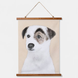 Parson Jack Russell Terrier Painting - Hunde Kunst Wandteppich Mit Holzrahmen
