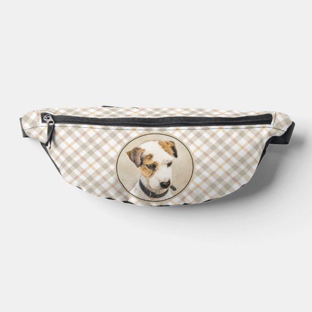 Parson Jack Russell Terrier Painting Pet Dog Art Bauchtasche (Ablage )