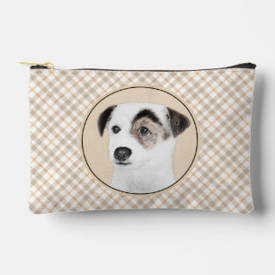 Parson Jack Russell Terrier Painting Pet Dog Art Zubehörtasche