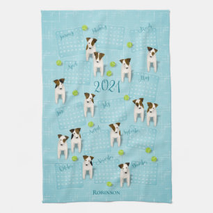 Parson Jack Russell Terriers 2021 Kalender Geschirrtuch