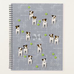 Parson Jack Russell Terriers mit Monogramm Planer