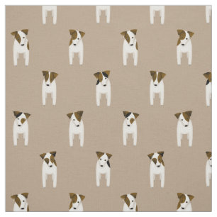 Parson Jack Russell Terriers niedliche Hunde Stoff