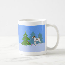 Parson Russell Terrier Dekoriert Weihnachtsbaum Kaffeetasse