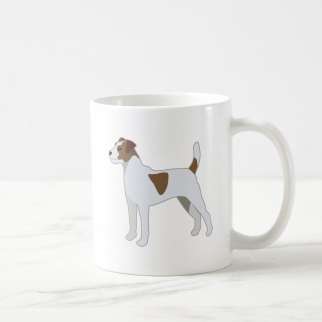 Parson Russell Terrier Dog Breed Illustration Kaffeetasse (Rechts)