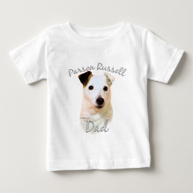 Parson Russell Terrier (glatt) Vater 2 Baby T-shirt (Vorderseite)
