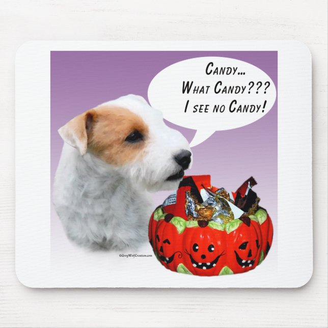 Parson Russell Terrier Halloween Candy Mousepad (Vorne)