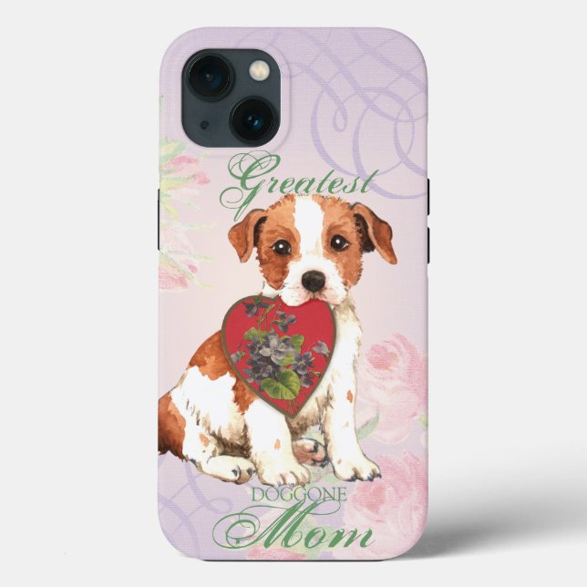 Parson Russell Terrier Heart Mama Case-Mate iPhone Hülle (Rückseite)