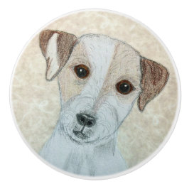 Parson Russell Terrier Keramikknauf