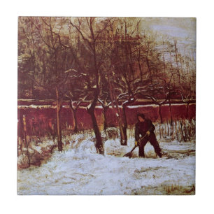 Parsonage Garden in Nuenen von Vincent van Gogh Fliese
