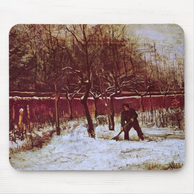 Parsonage Garden in Nuenen von Vincent van Gogh Mousepad (Vorne)