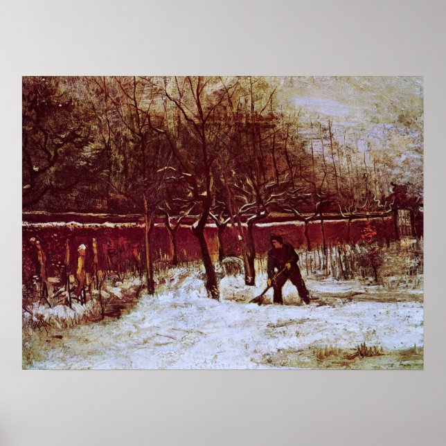 Parsonage Garden in Nuenen von Vincent van Gogh Poster (Vorne)