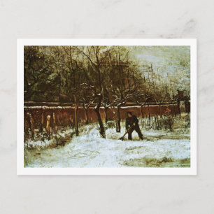 Parsonage Garden in Snow (F194)Van Gogh Fine Art Postkarte