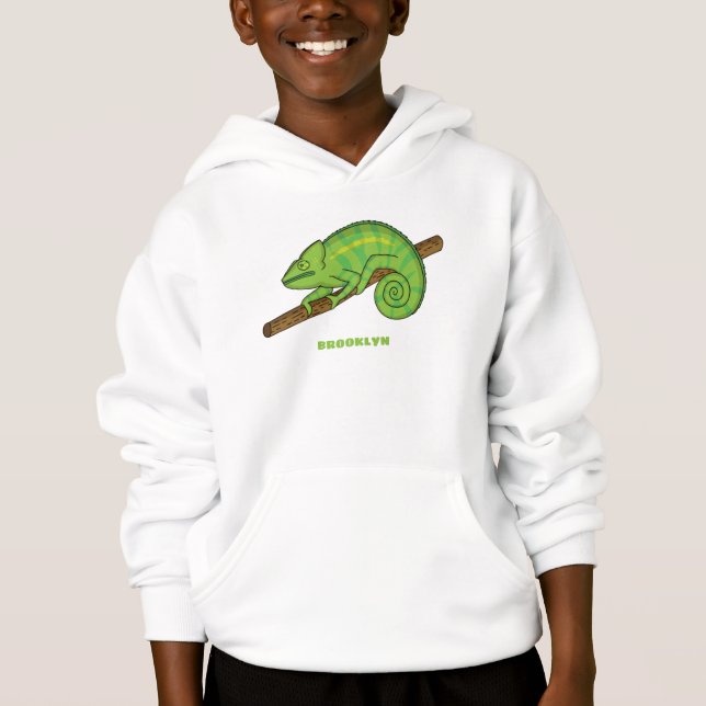 Parsons Chamäleon-Illustration Hoodie (Vorderseite)
