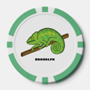Parsons Chamäleon-Illustration Pokerchips