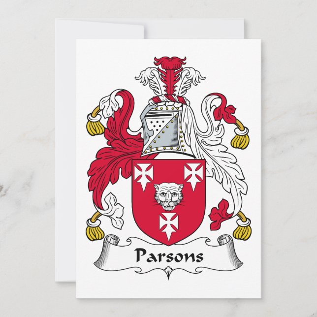 Parsons-Familienwappen (Vorderseite)
