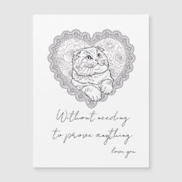 Part of the Line Art Ritual Collection Magnetkarte