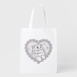 Part of the Line Art Ritual Collection tote bag Wiederverwendbare Einkaufstasche