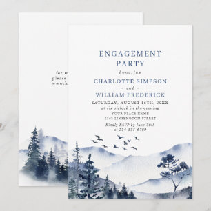 PARTEI "Elegange Mountains Forest ENGAGEMENT" Einladung