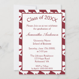Partei für Burgund und Weiße Graduierung Einladung