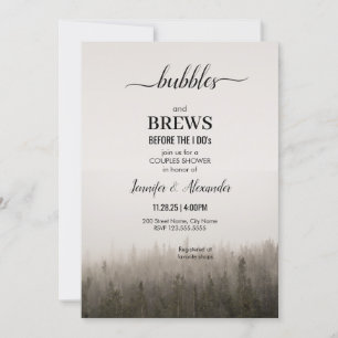 Partei für das Engagement der Rustikal Forest Mist Einladung