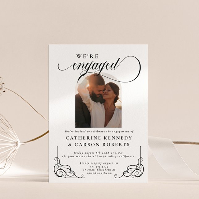 Partei für das Engagement im Bereich der weißen un Einladung (Von Creator hochgeladen)