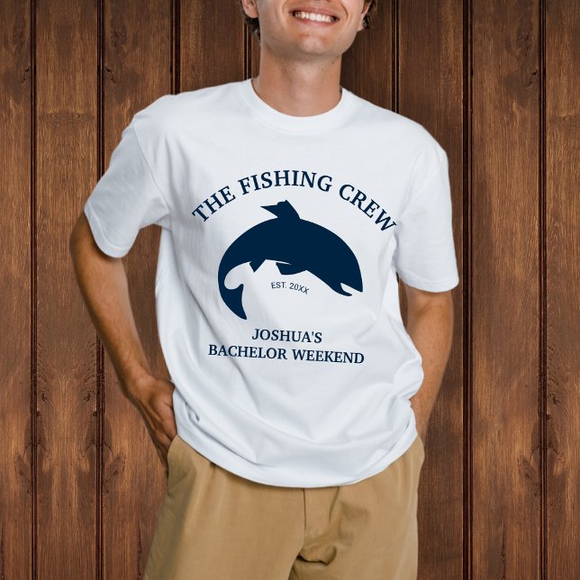 Partei für das Fischereibachelor der Crew T-Shirt (The Fishing Crew Fishing Bachelor Party T-Shirt)