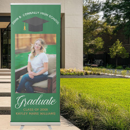 Partei für das Green Gold Graduate Foto Custom Gra Ausziehbarer Banner