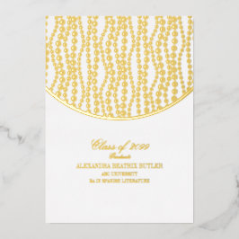 Partei für den Grad der Graduation der Universität Folieneinladung