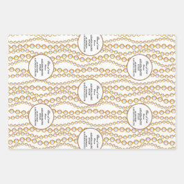 Partei für den Grad der Graduation der Universität Geschenkpapier Set