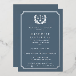 Partei für die blaugraue Jura-Schule Folieneinladung