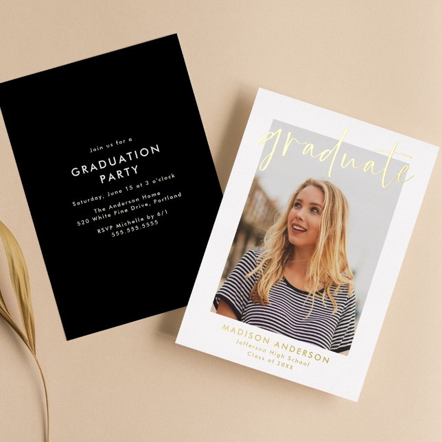 Partei für die Graduation von handgeschriebenem Sk Folieneinladung (Von Creator hochgeladen)